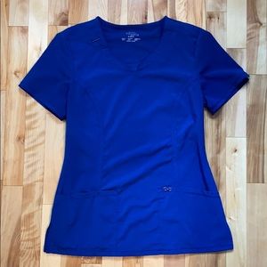 Cherokee Infinity Scrub Top Blue Small